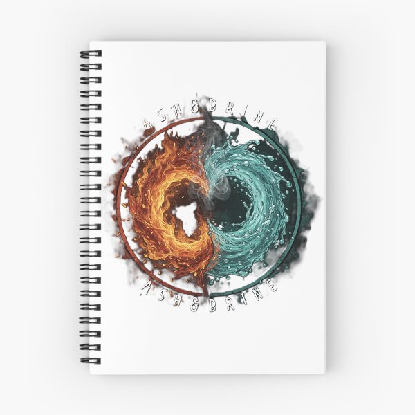 Item preview, Ash & Brine - Fire and Water Element Circle Design designed and sold by Where Ash Meets Brine.