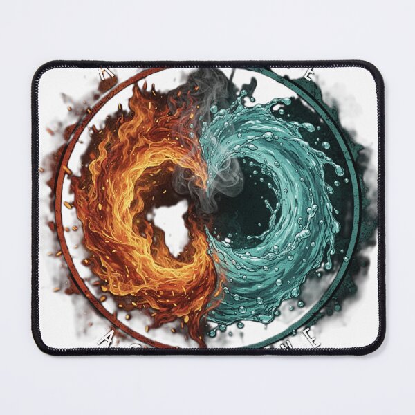 Item preview, Ash & Brine - Fire and Water Element Circle Design designed and sold by Where Ash Meets Brine.