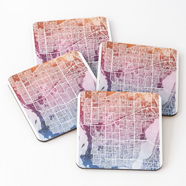 Item preview, Cape Coral Florida City Street Map designed and sold by ArtPrints.