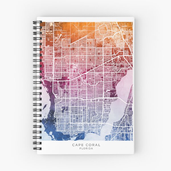 Item preview, Cape Coral Florida City Street Map designed and sold by ArtPrints.
