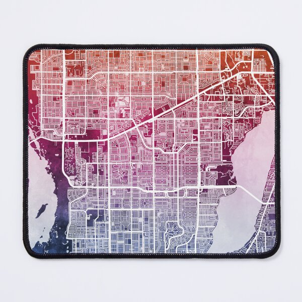 Item preview, Cape Coral Florida City Street Map designed and sold by ArtPrints.