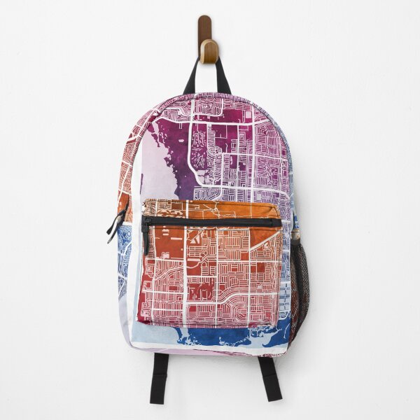 Item preview, Cape Coral Florida City Street Map designed and sold by ArtPrints.