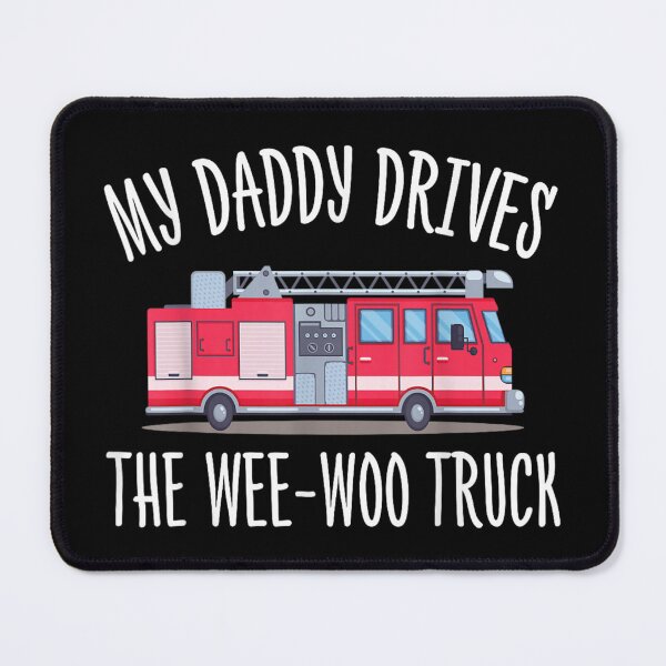 Item preview, My Daddy Drives The Wee-Woo Truck Core Memory Firefighter Family Aesthetic Art designed and sold by TiaraHans.