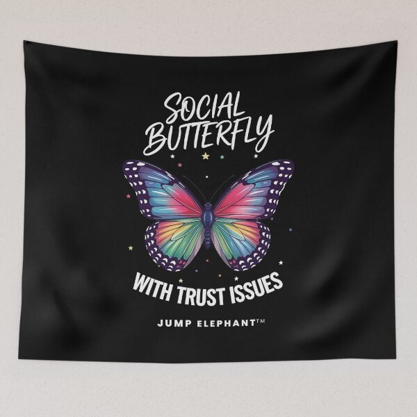 Item preview, Social Butterfly With Trust Issues designed and sold by Jump Elephant.
