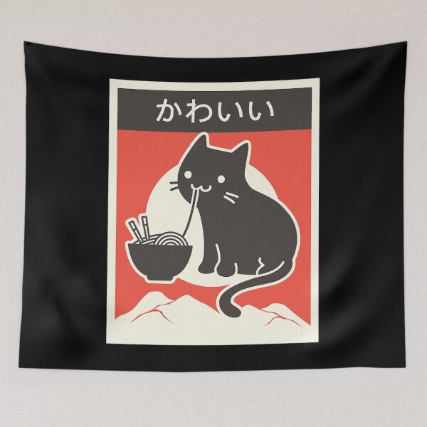 Item preview, Style Japenese Ramen Cat designed and sold by DigitalArt2U.