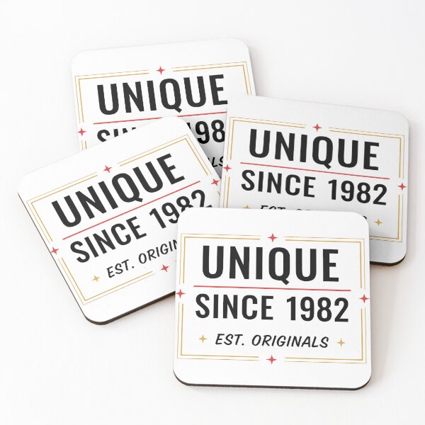 Item preview, Unique Since 1982 Est. Originals – Elegant Vintage Birthday Design designed and sold by Fuechse.