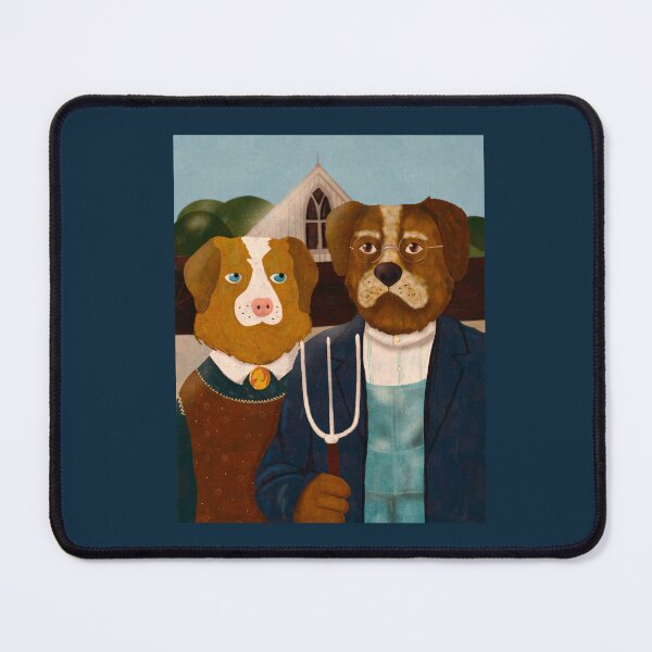 Item preview, American Gothic Dogs designed and sold by ellealsopaints.