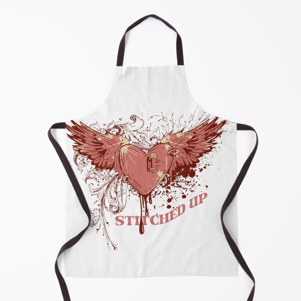 Item preview, Stitched Up - Y2K Emo Winged Heart Grunge Aesthetic designed and sold by snapifyprints.