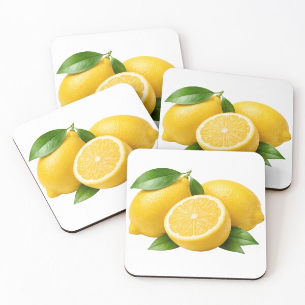Item preview, Fresh Yellow Lemons with Green Leaves designed and sold by PriyankaSonara.