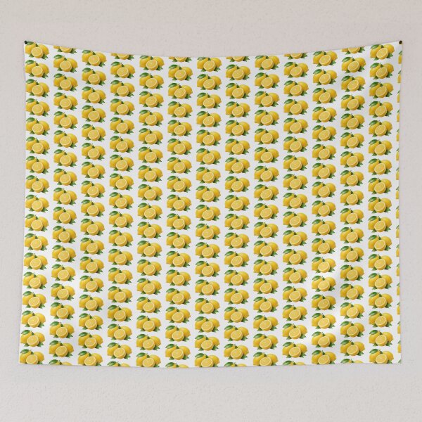 Item preview, Fresh Yellow Lemons with Green Leaves designed and sold by PriyankaSonara.