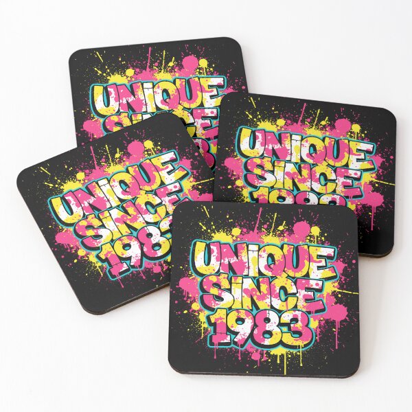 Item preview, Unique Since 1983 – Colorful Graffiti Pop Art Design for a Birthday designed and sold by Fuechse.