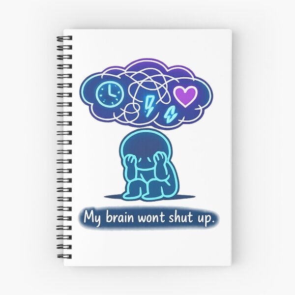 Item preview, My Brain Won’t Shut Up Mental Health Overthinking Design designed and sold by Mix Mood.