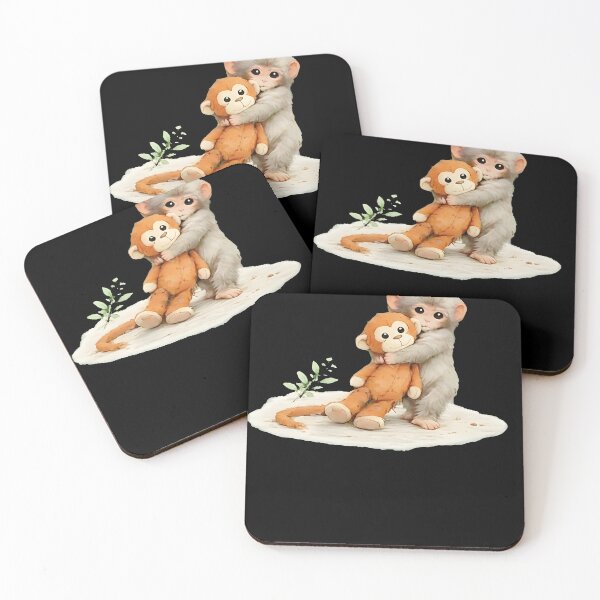 Item preview, Cute Baby Monkey Punch Plush Hugging designed and sold by judycuevas1.