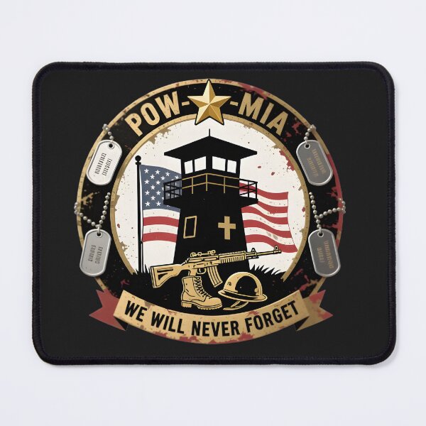 Item preview, POW-MIA Military Tribute and Remembrance Emblem designed and sold by BoralisSynth.