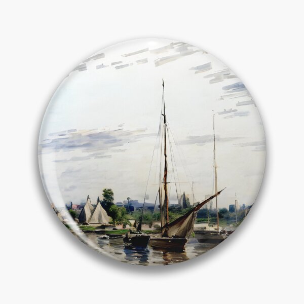 Item preview, Argenteuil: Sailboats on the Sunlit Seine with Reflections of Sky and Water designed and sold by artdesignsnow.