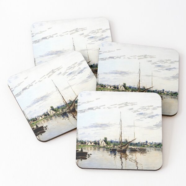 Item preview, Argenteuil: Sailboats on the Sunlit Seine with Reflections of Sky and Water designed and sold by artdesignsnow.
