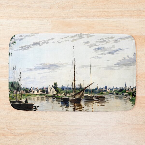 Item preview, Argenteuil: Sailboats on the Sunlit Seine with Reflections of Sky and Water designed and sold by artdesignsnow.