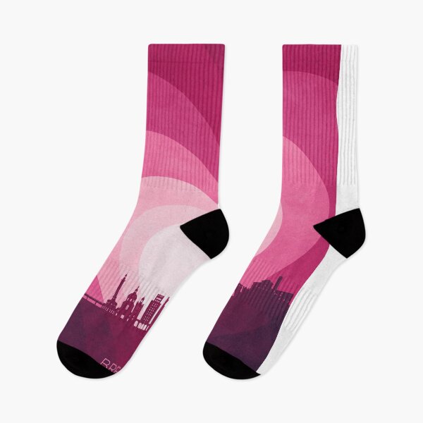 Item preview, Brescia Italy Skyline Hearts Pink designed and sold by ArtPrints.