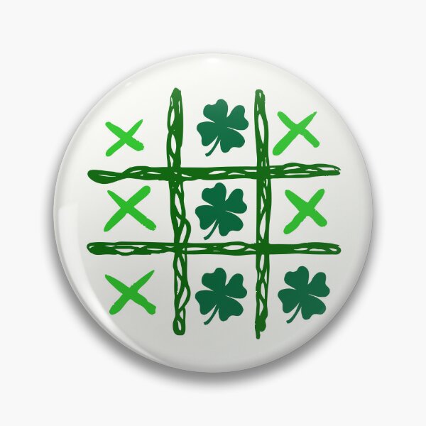 Item preview, Lucky Shamrock Tic Tac Toe – St. Patrick’s Day Illustration designed and sold by MaiZephyr.