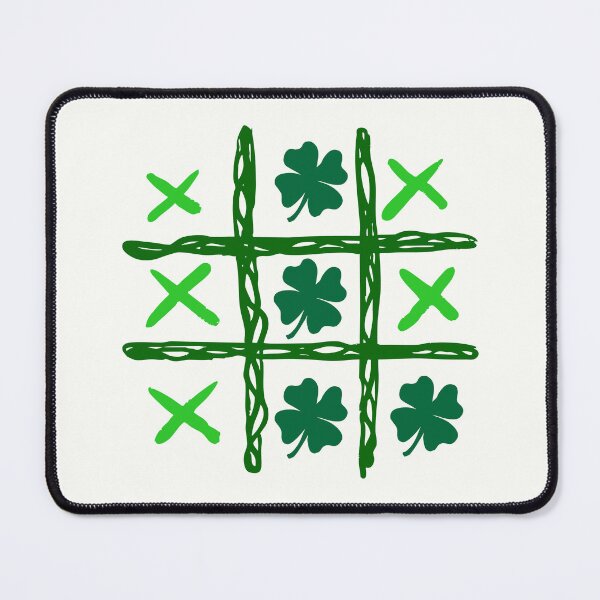 Item preview, Lucky Shamrock Tic Tac Toe – St. Patrick’s Day Illustration designed and sold by MaiZephyr.