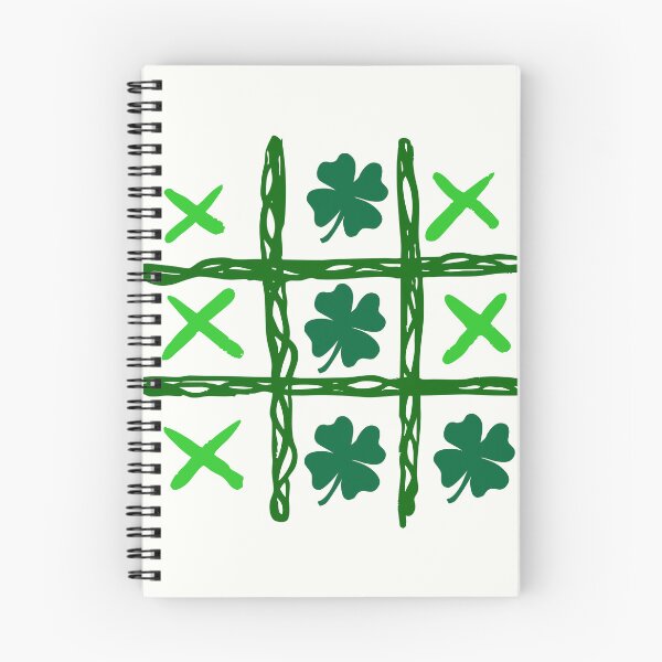 Item preview, Lucky Shamrock Tic Tac Toe – St. Patrick’s Day Illustration designed and sold by MaiZephyr.