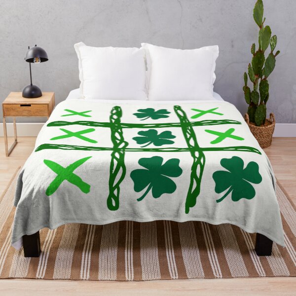 Item preview, Lucky Shamrock Tic Tac Toe – St. Patrick’s Day Illustration designed and sold by MaiZephyr.