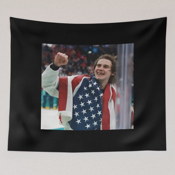 Item preview, Jack Hughes USA Hockey - Jack Hughes Missing Teeth USA Hockey, Jack Hughes USA Hockey Golden Goal Champion 2026 designed and sold by CLOUDYMOODS.