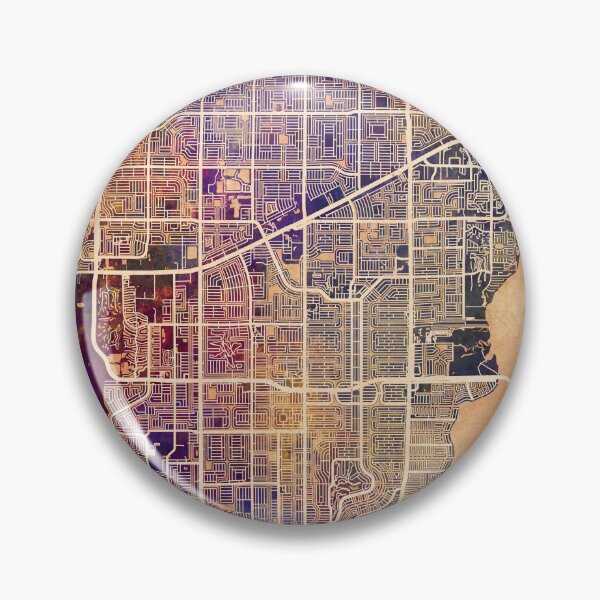 Item preview, Cape Coral Florida City Street Map designed and sold by ArtPrints.