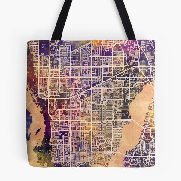 Item preview, Cape Coral Florida City Street Map designed and sold by ArtPrints.