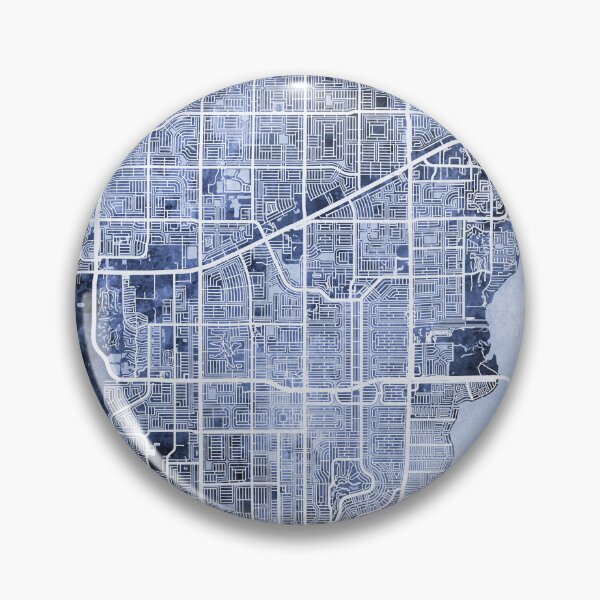 Item preview, Cape Coral Florida City Street Map designed and sold by ArtPrints.
