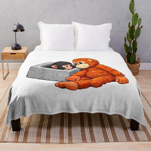 Item preview, Punch The Baby Monkey And Orangutan Friend Viral Japanese Zoo Aesthetic designed and sold by StanaLuis.