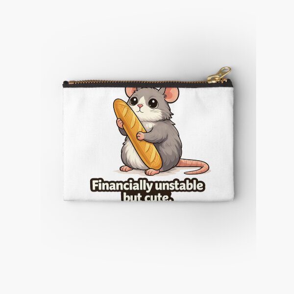 Item preview, Financially Unstable But Cute Mouse – Funny Broke Meme Aesthetic Design designed and sold by Florarts.