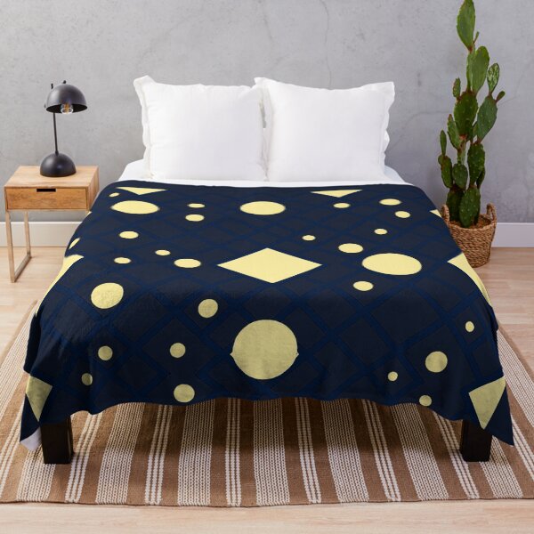 Item preview, Navy Blue Lattice with Yellow Circles Seamless Pattern PNG designed and sold by annenambiro.
