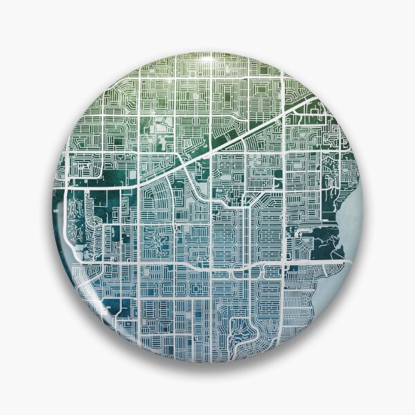 Item preview, Cape Coral Florida City Street Map designed and sold by ArtPrints.