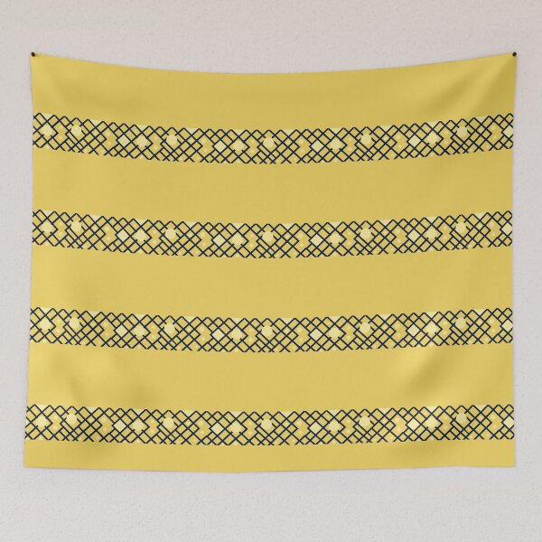 Item preview, Contemporary Navy Grid with Soft Yellow Orbs designed and sold by annenambiro.