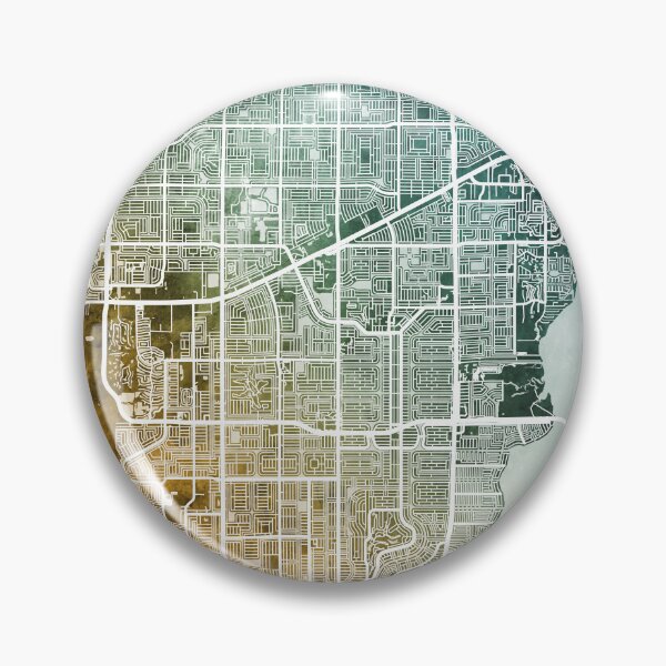 Item preview, Cape Coral Florida City Street Map designed and sold by ArtPrints.