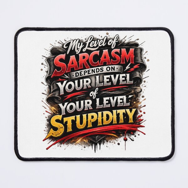 Item preview, Warning: My Sarcasm Is Triggered by Stupidity – Savage Humor Design designed and sold by RolMerch.