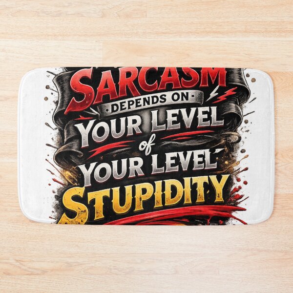Item preview, Warning: My Sarcasm Is Triggered by Stupidity – Savage Humor Design designed and sold by RolMerch.