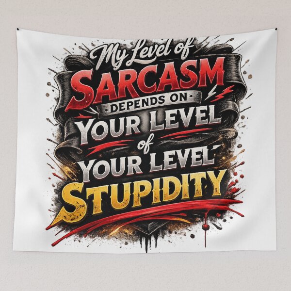 Item preview, Warning: My Sarcasm Is Triggered by Stupidity – Savage Humor Design designed and sold by RolMerch.