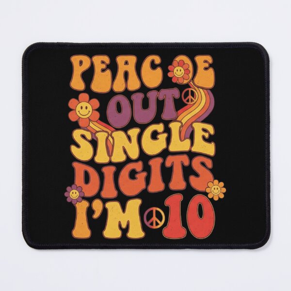 Item preview, Peace Out Single Digits I'M 10 Happy 10th Birthday designed and sold by Thread&Fable.