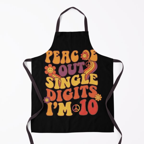 Item preview, Peace Out Single Digits I'M 10 Happy 10th Birthday designed and sold by Thread&Fable.