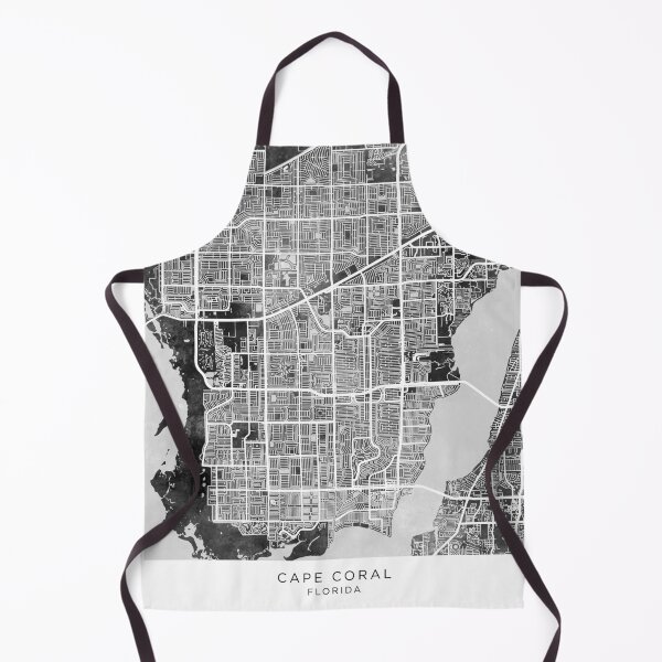 Item preview, Cape Coral Florida City Street Map designed and sold by ArtPrints.