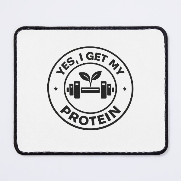 Item preview, Yes, I Get My Protein Vegan Workout Design for Gym Lovers designed and sold by GreenStrength Studio.