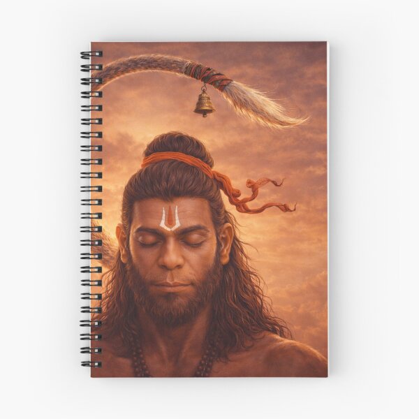 Item preview, Meditating Hanuman at Sunset – Divine Strength & Serenity Art designed and sold by KumarGandhi.