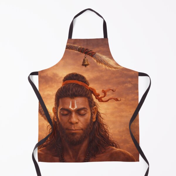 Item preview, Meditating Hanuman at Sunset – Divine Strength & Serenity Art designed and sold by KumarGandhi.