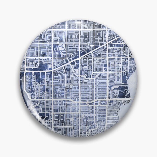 Item preview, Cape Coral Florida City Street Map designed and sold by ArtPrints.
