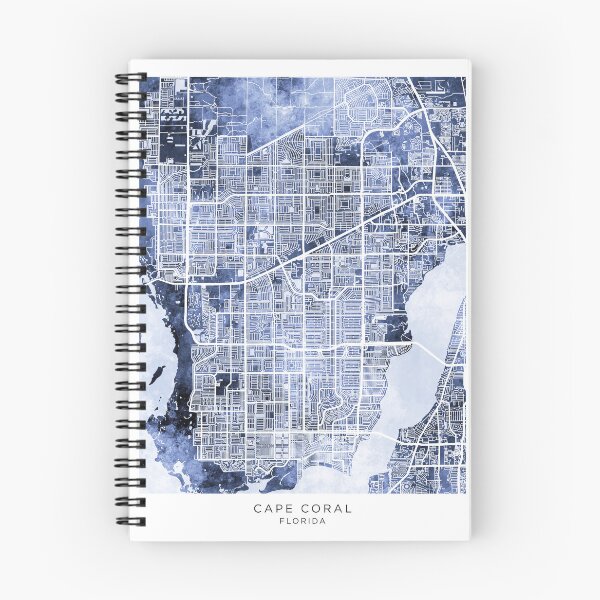 Item preview, Cape Coral Florida City Street Map designed and sold by ArtPrints.