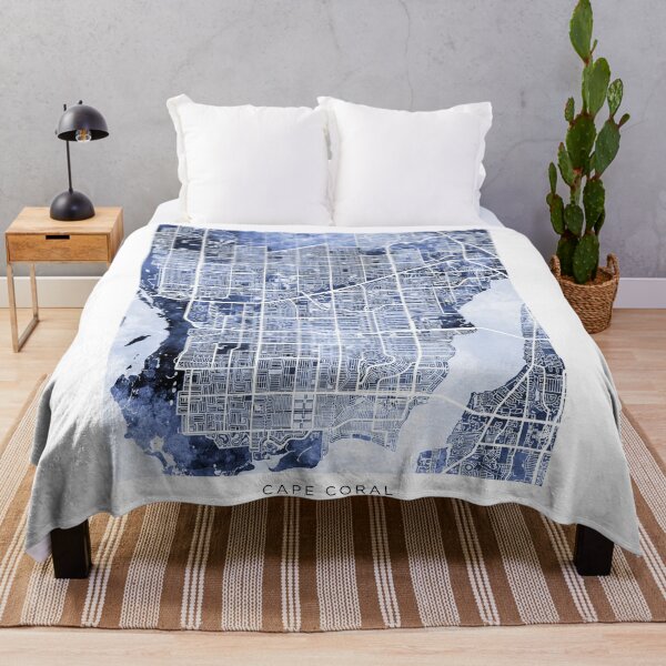 Item preview, Cape Coral Florida City Street Map designed and sold by ArtPrints.