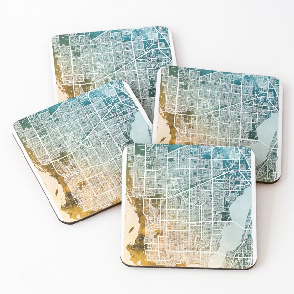 Item preview, Cape Coral Florida City Street Map designed and sold by ArtPrints.