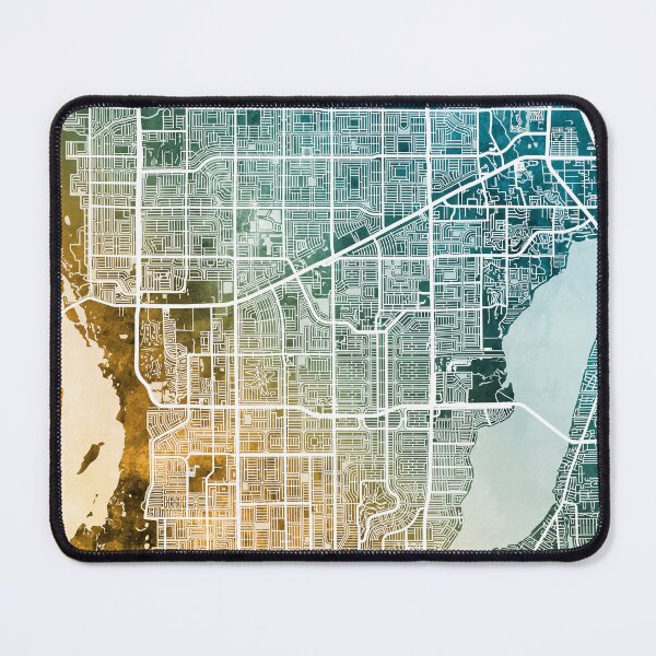 Item preview, Cape Coral Florida City Street Map designed and sold by ArtPrints.